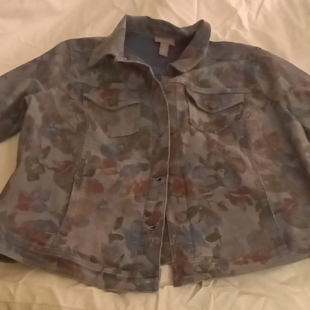 Floral Denim Jacket